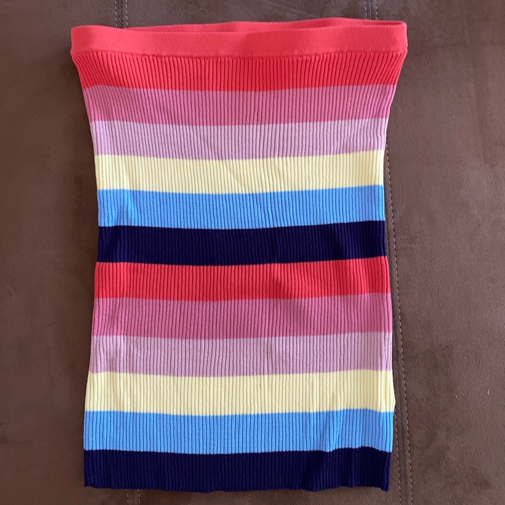 victoria and sophia striped tube skirt